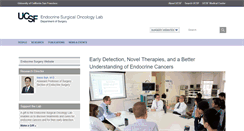 Desktop Screenshot of endocrinelab.surgery.ucsf.edu