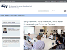 Tablet Screenshot of endocrinelab.surgery.ucsf.edu