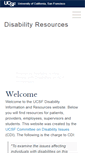 Mobile Screenshot of disability.ucsf.edu