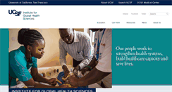 Desktop Screenshot of globalhealthsciences.ucsf.edu