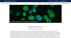 Desktop Screenshot of anatomy.ucsf.edu
