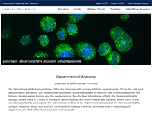 Tablet Screenshot of anatomy.ucsf.edu