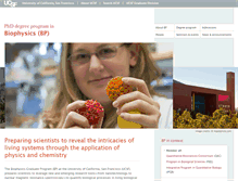 Tablet Screenshot of biophysics.ucsf.edu
