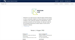 Desktop Screenshot of kroganlab.ucsf.edu