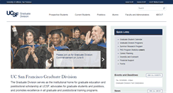 Desktop Screenshot of graduate.ucsf.edu
