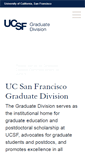 Mobile Screenshot of graduate.ucsf.edu