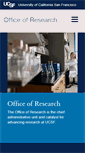 Mobile Screenshot of officeofresearch.ucsf.edu