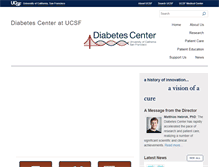 Tablet Screenshot of diabetes.ucsf.edu