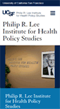 Mobile Screenshot of healthpolicy.ucsf.edu