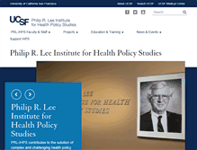 Tablet Screenshot of healthpolicy.ucsf.edu