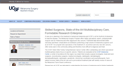 Desktop Screenshot of melanoma.surgery.ucsf.edu
