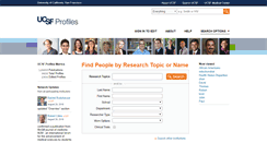 Desktop Screenshot of profiles.ucsf.edu