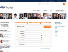 Tablet Screenshot of profiles.ucsf.edu