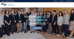 Desktop Screenshot of dermatology.ucsf.edu