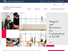 Tablet Screenshot of communicators.ucsf.edu