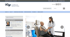 Desktop Screenshot of liversource.surgery.ucsf.edu