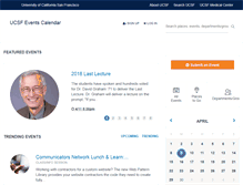 Tablet Screenshot of calendar.ucsf.edu