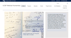 Desktop Screenshot of medicalhumanities.ucsf.edu