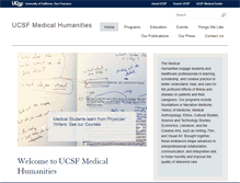 Tablet Screenshot of medicalhumanities.ucsf.edu