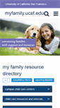 Mobile Screenshot of myfamily.ucsf.edu