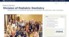 Desktop Screenshot of pediatricdentistry.ucsf.edu