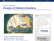 Tablet Screenshot of pediatricdentistry.ucsf.edu