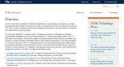 Desktop Screenshot of itgov.ucsf.edu