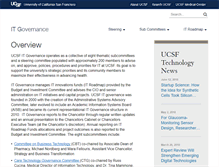 Tablet Screenshot of itgov.ucsf.edu