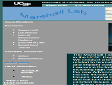 Tablet Screenshot of marshall.ucsf.edu