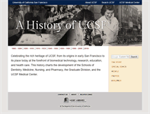 Tablet Screenshot of history.library.ucsf.edu