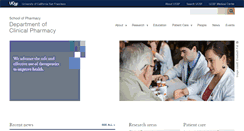 Desktop Screenshot of clinicalpharmacy.ucsf.edu