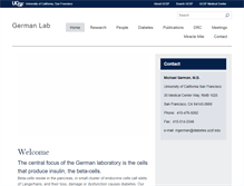 Tablet Screenshot of germanlab.ucsf.edu