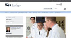 Desktop Screenshot of general.surgery.ucsf.edu