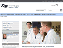 Tablet Screenshot of general.surgery.ucsf.edu