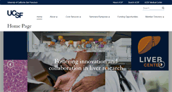 Desktop Screenshot of livercenter.ucsf.edu