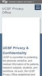 Mobile Screenshot of hipaa.ucsf.edu