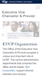 Mobile Screenshot of evcprovost.ucsf.edu