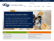 Tablet Screenshot of controller.ucsf.edu