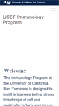 Mobile Screenshot of immunology.ucsf.edu